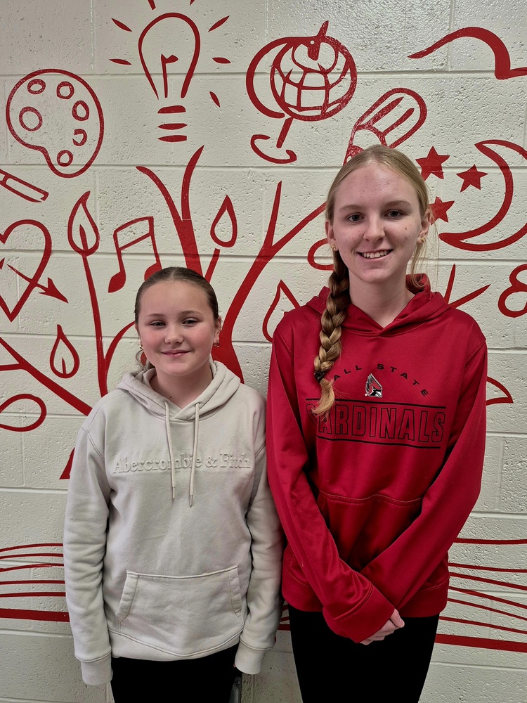 Photo of two MMS students chosen for all state choir