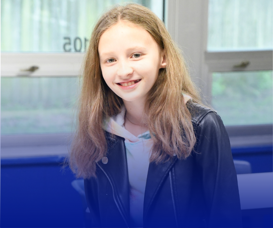 Photo of an incoming 6th grader  at MMS