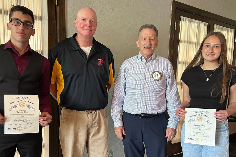 May rotary students of the month