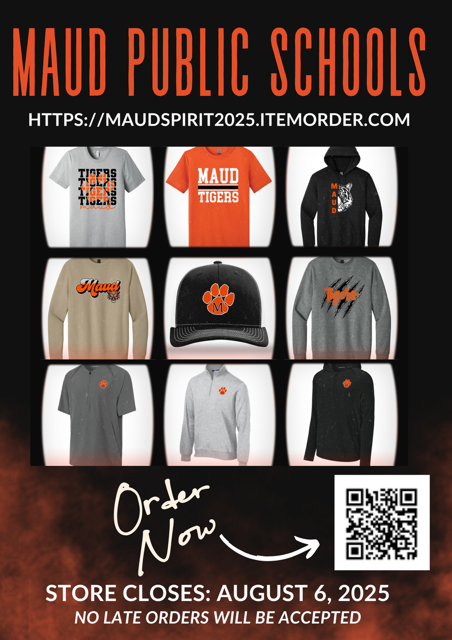 Maud Tigers Spirit Store