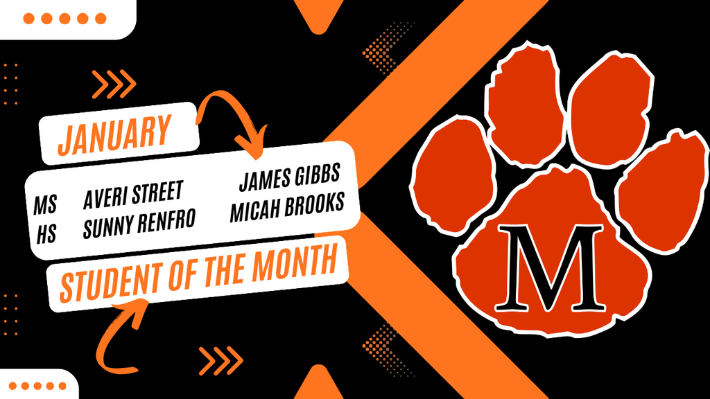 JAN STUDENT OF THE MONTH