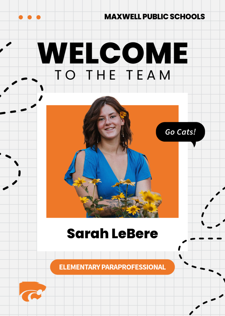 New Staff Graphic of Sarah LeBere