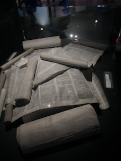 Torah pieces from Kristallnacht