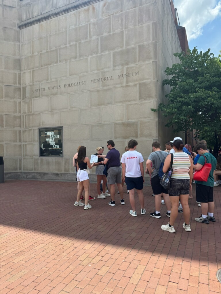 Getting ready for the Holocaust Museum