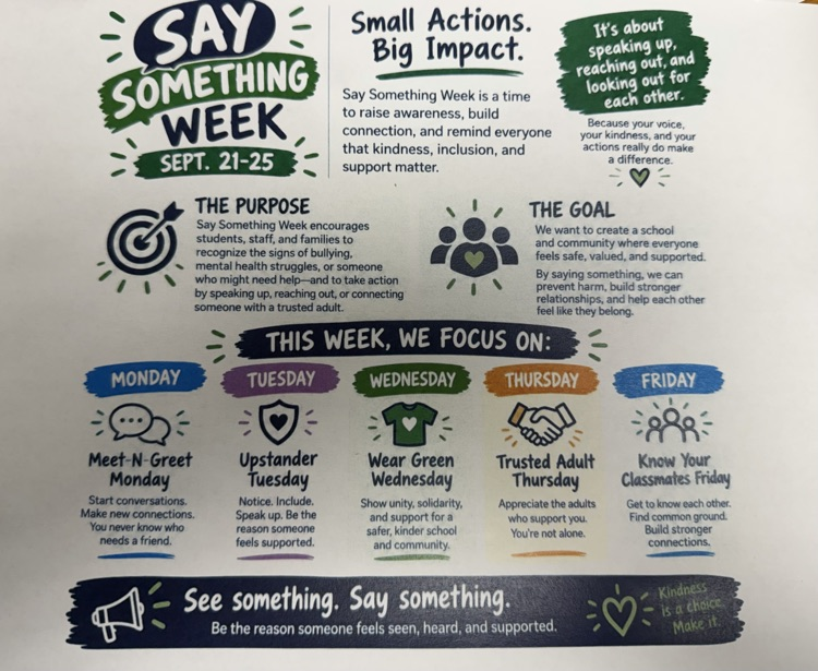 say something week
