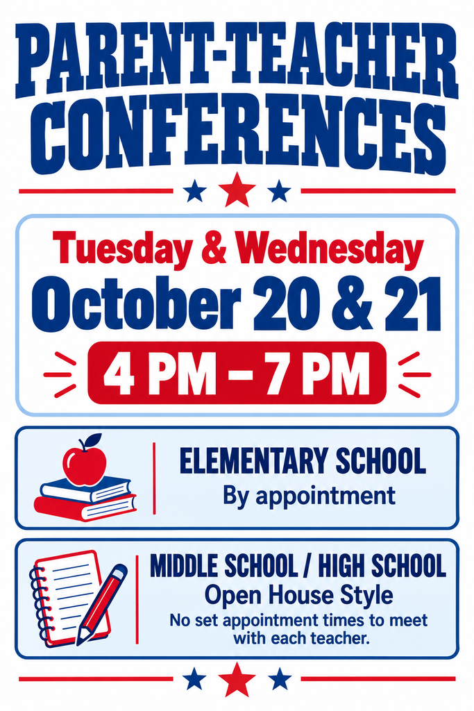 Reminder: Parent-Teacher Conferences are today and tomorrow!