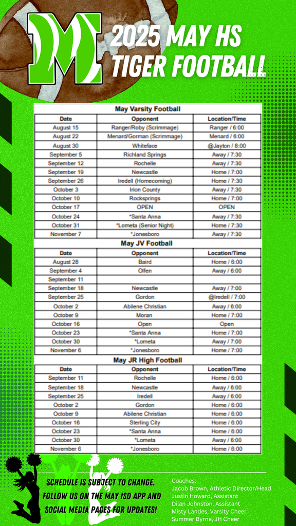 schedule update