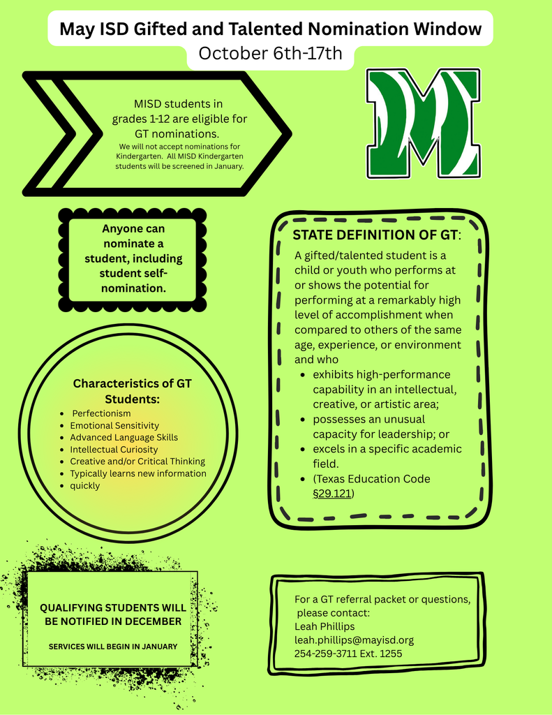 MAY ISD Gifted and Talented