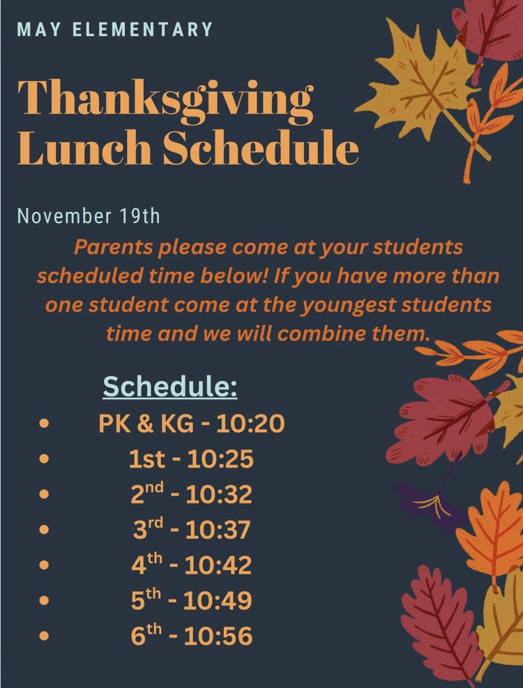 Thanksgiving Lunch Times