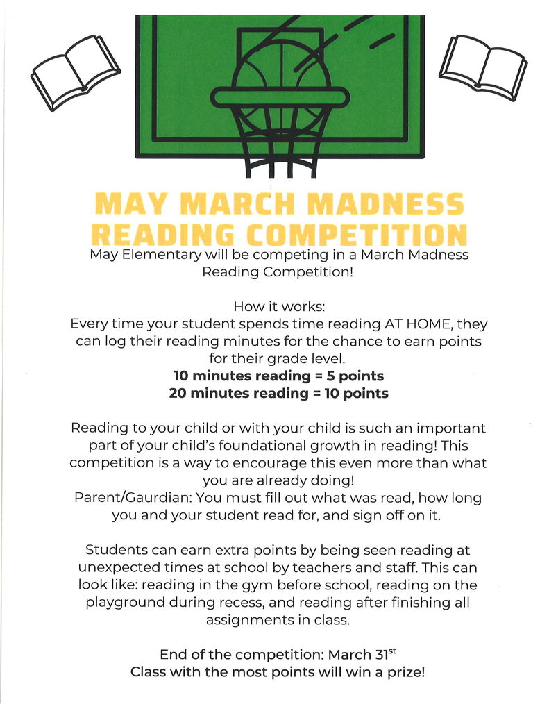 March Madness - Elementary Reading Competition