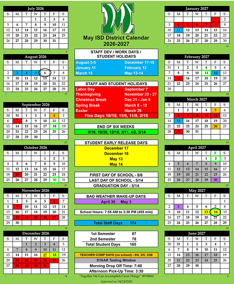 26-27 District Calendar