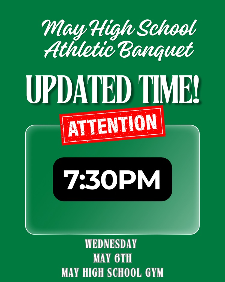 updated time for athletic banquet