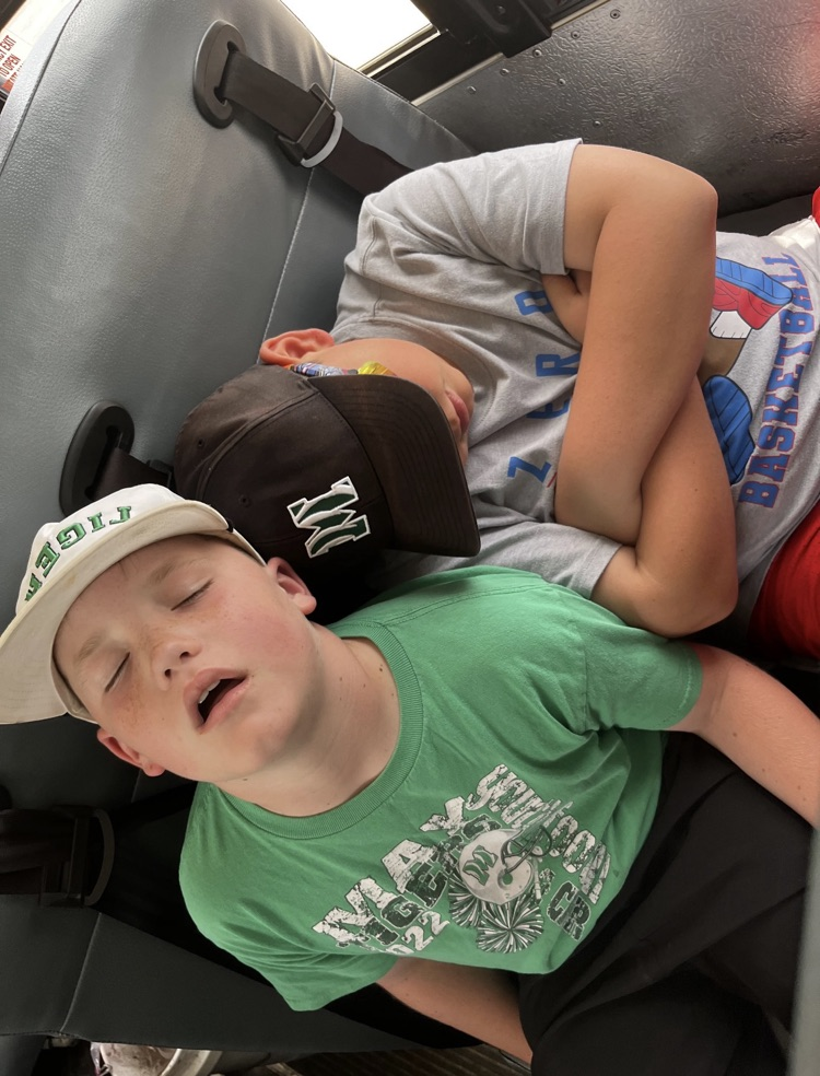 Nap time for the long ride home! 😴