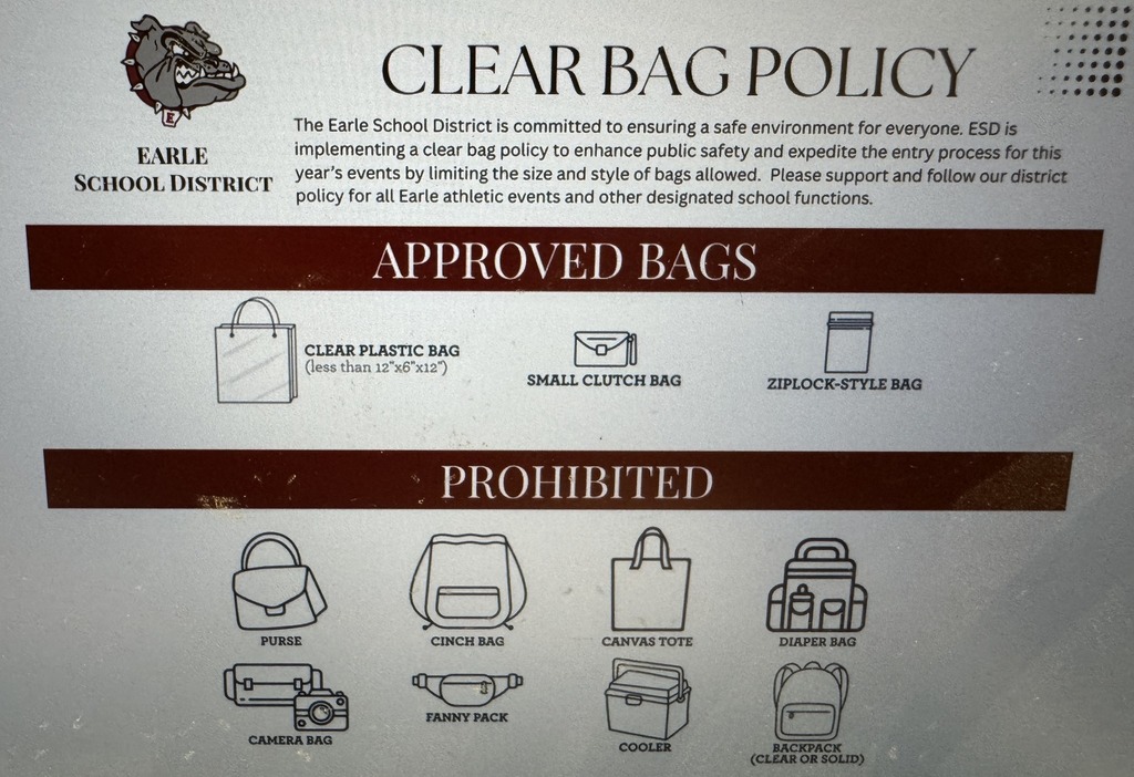 Clear Bag Policy Flyer