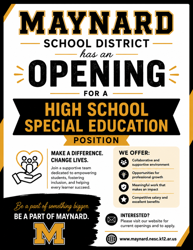 Special Education Open Position Flyer
