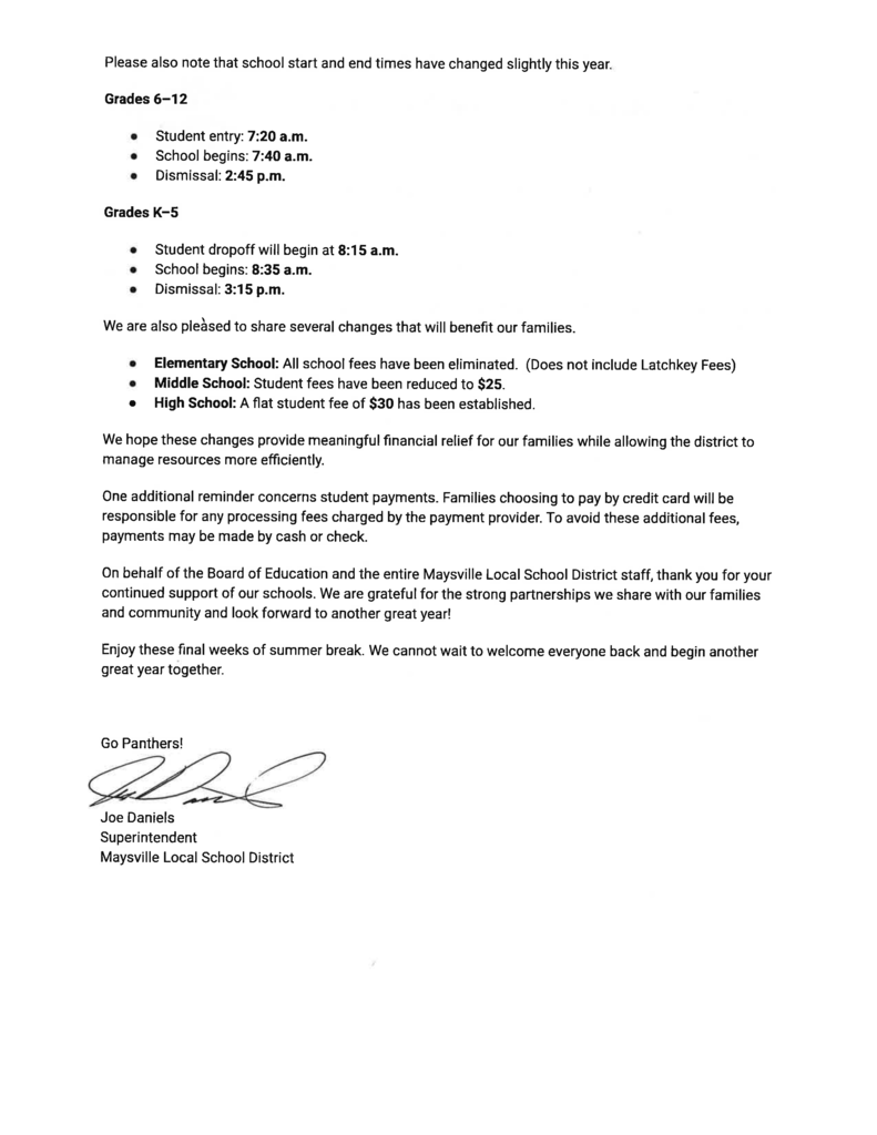 Welcome Back 2026-27 page 2