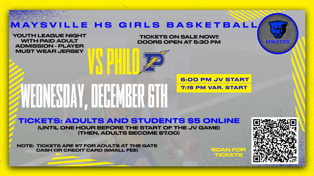 HS GIRLS vs PHILO TICKETS