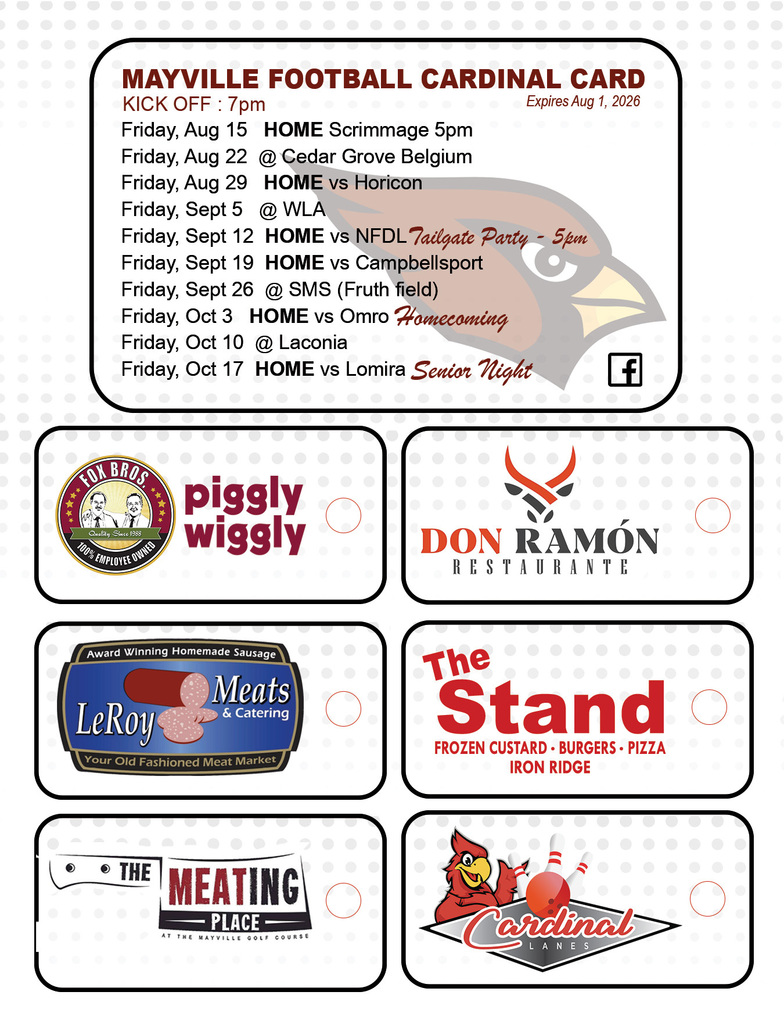 Cardinal Card 2025 - Front