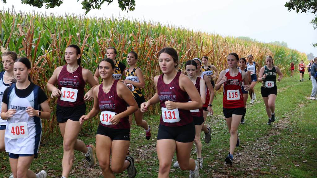 Ripon Cross Country Meet Girls finished 4th and boys finished 8th along wet muddy paths