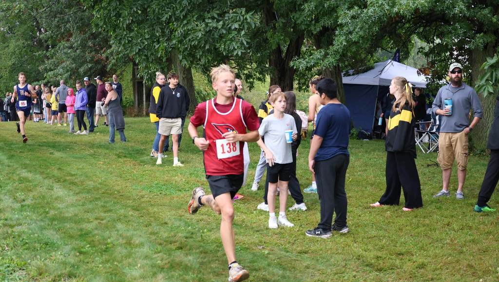 Ripon Cross Country Meet Girls finished 4th and boys finished 8th along wet muddy paths