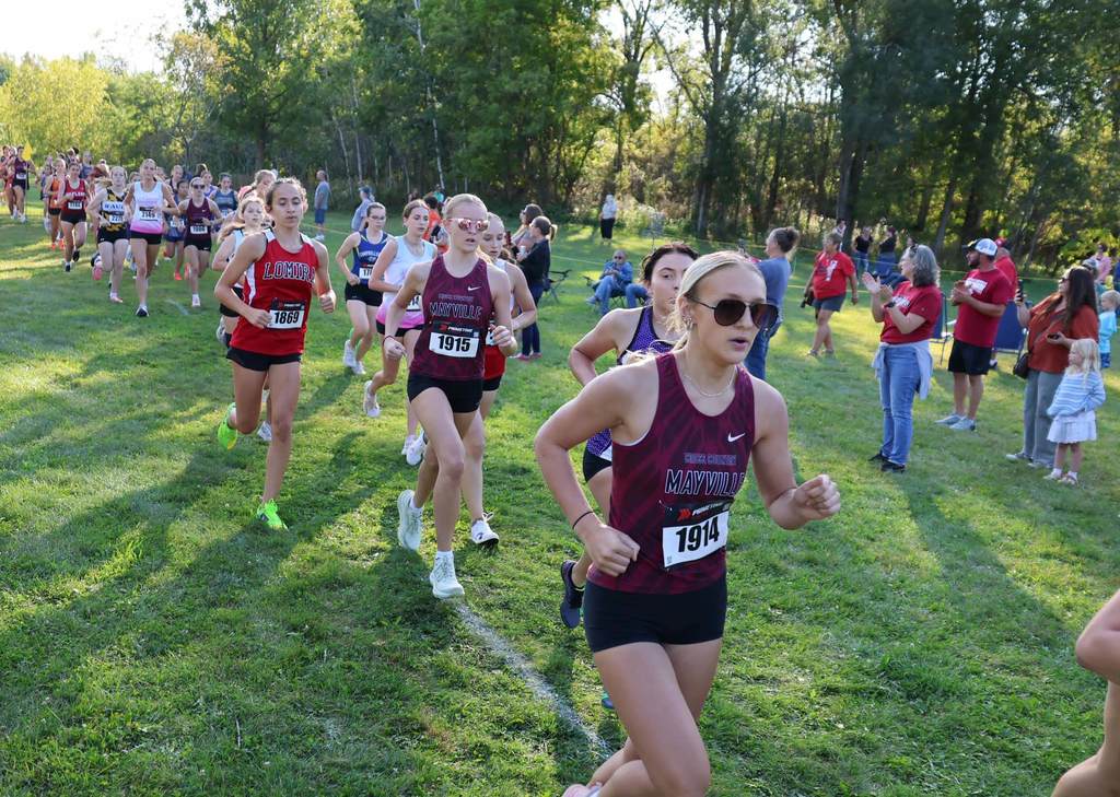 Horicon River Run Cross Country Meet Mayville Girls take 2nd place, medals earned