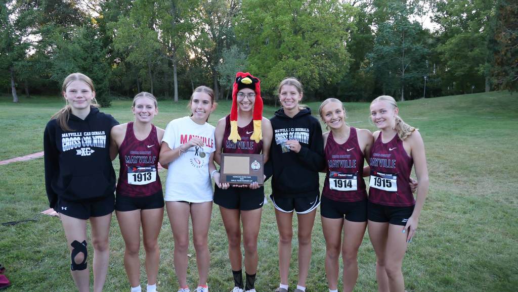 Horicon River Run Cross Country Meet Mayville Girls take 2nd place, medals earned