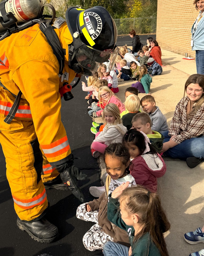 Our Early Learning Center welcomed the Mayville Fire Department this morning for a fire safety visit and a tour of the fire truck! What a super fun morning!! #mayvillecardinals #mayvilleschools #cardinalpride