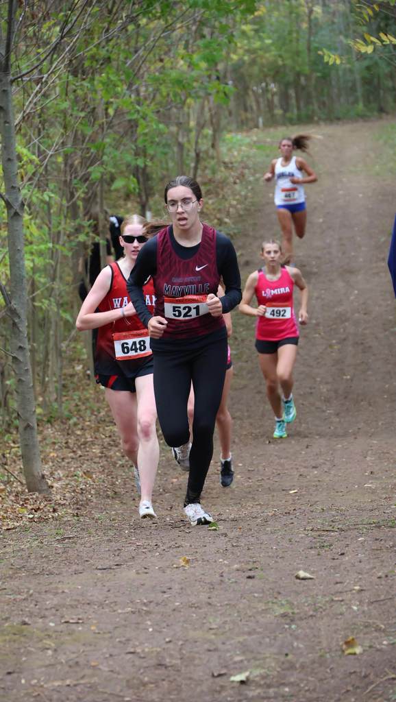Mayville Cross Country finished strong at the WIAA Sectional meet at Sheboygan Lutheran. The girls came in 7th, and the boys 15th, out of 23 schools. Congrats to our Cross Country Cardinals on a great season! #mayvillecardinals #mayvilleschools #cardinalpride