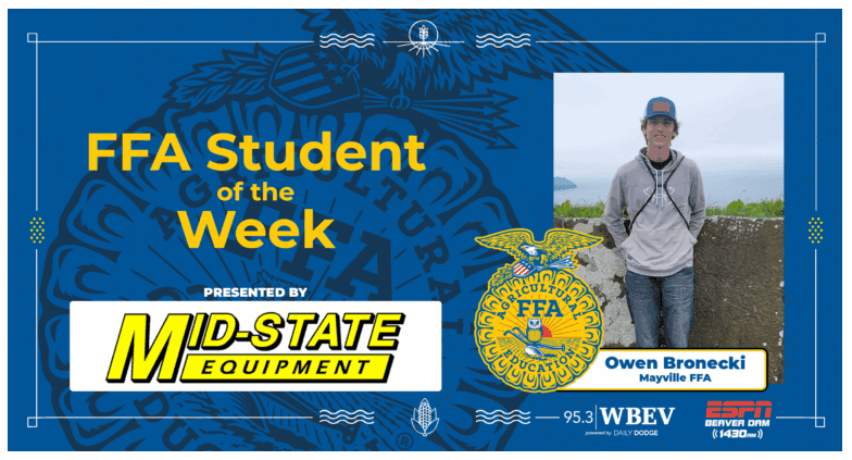FFA Student of the Week - Owen Bronecki