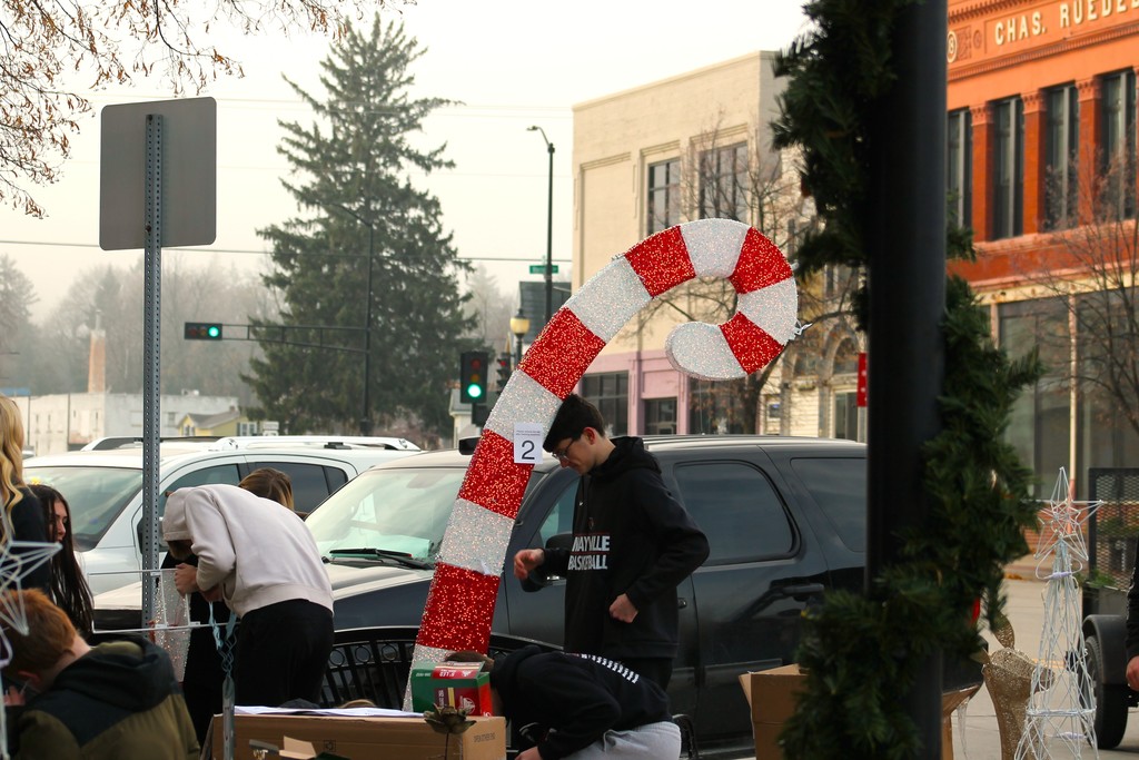 It's beginning to look a lot like....the holidays are coming!! Shout out to our Interact students and our Cool Kids for putting in the time on this chilly morning to help decorate our beautiful Main Street in partnership with Main Street Mayville, Inc. We can’t wait to see it all lit up!!  #mayvillecardinals #mayvilleschools #cardinalpride