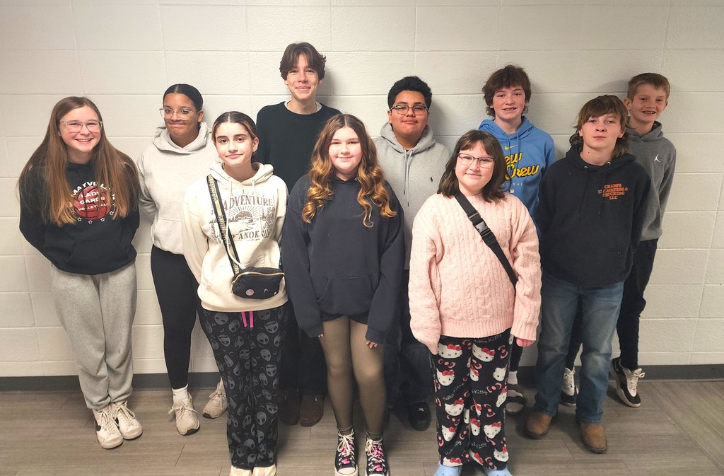 Congrats to our 10 MJSHS students that are representing Mayville in the middle level honor band taking place on February 4th in Horicon!