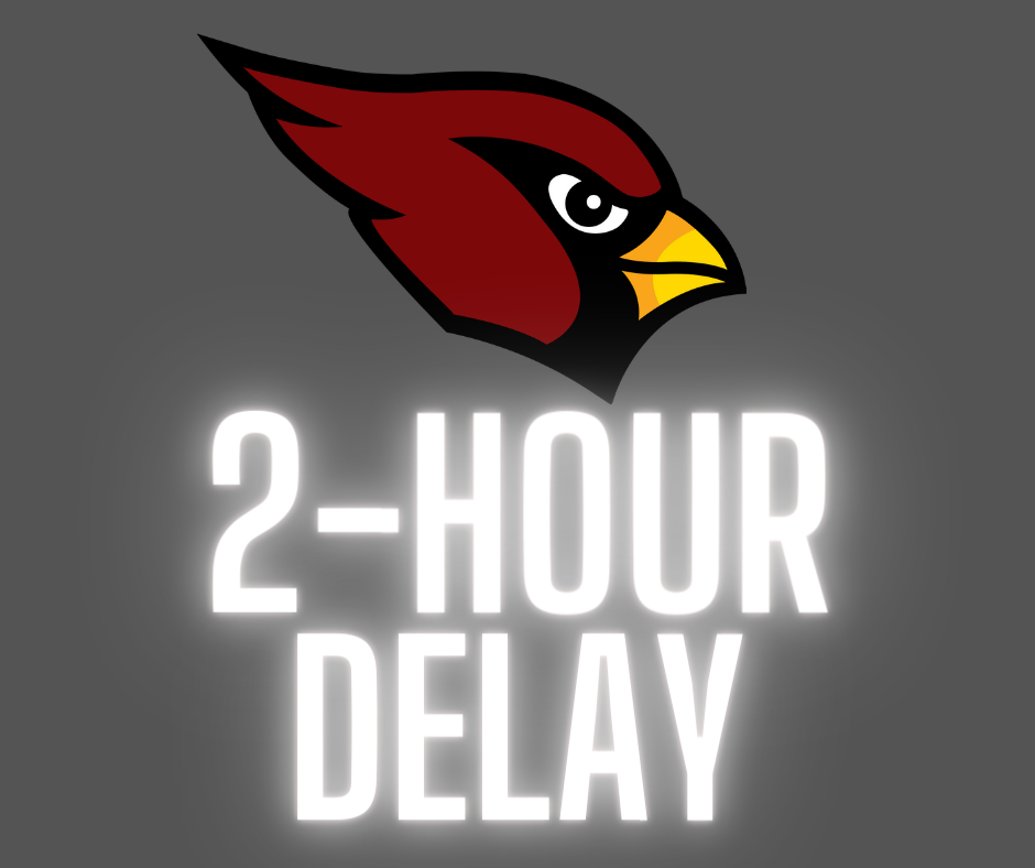 Mayville School District will have a 2-hour delay on Wednesday, December 10th. There will be no morning 4K or Early Childhood. All day 4K will follow the 2-hour delay. Stay safe out there! See you soon! #mayvillecardinals #mayvilleschools #cardinalpride