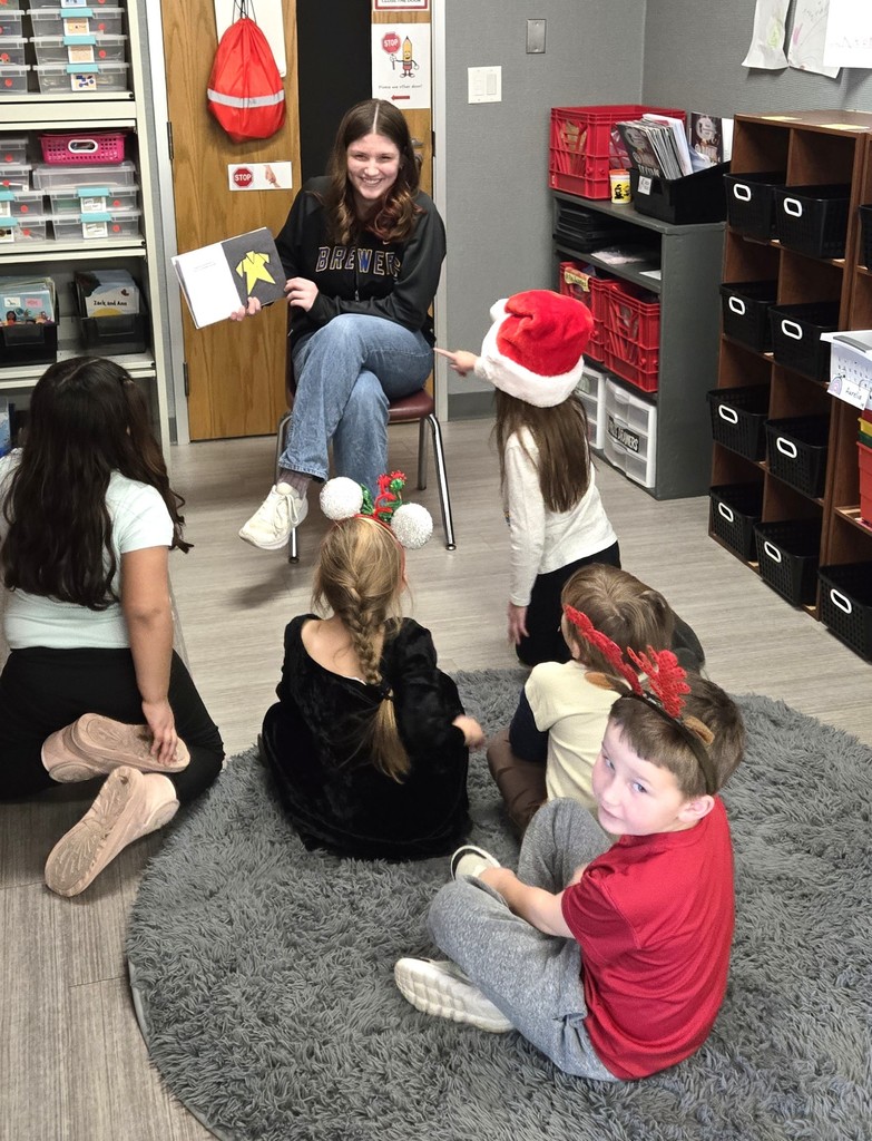 Our MHS Spanish 4 students in Mrs. Frami's class walked down the hill to MES on Wednesday to read the books they'd created to our elementary learners! #mayvillecardinals #mayvilleschools #cardinalpride