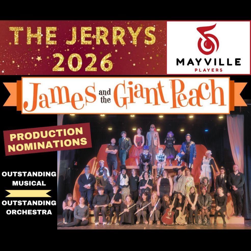 Mayville High School is proud to announce our Jerry Nominations for James and the Giant Peach! The Jerrys, one of Wisconsin’s High School Musical Awards Programs, encourages, recognizes, and honors excellence in high school musical theater. Congratulations to all of our amazing student performers, musicians, and production team members on your Jerrys nominations for 2026! We are so proud of everyone involved in the making of this show! #mayvilleplayers #mayvillehighschool #mayvillemusic #jamesandthegiantpeach #jerryawardnominees #mayvillecardinals #mayvilleschools #cardinalpride