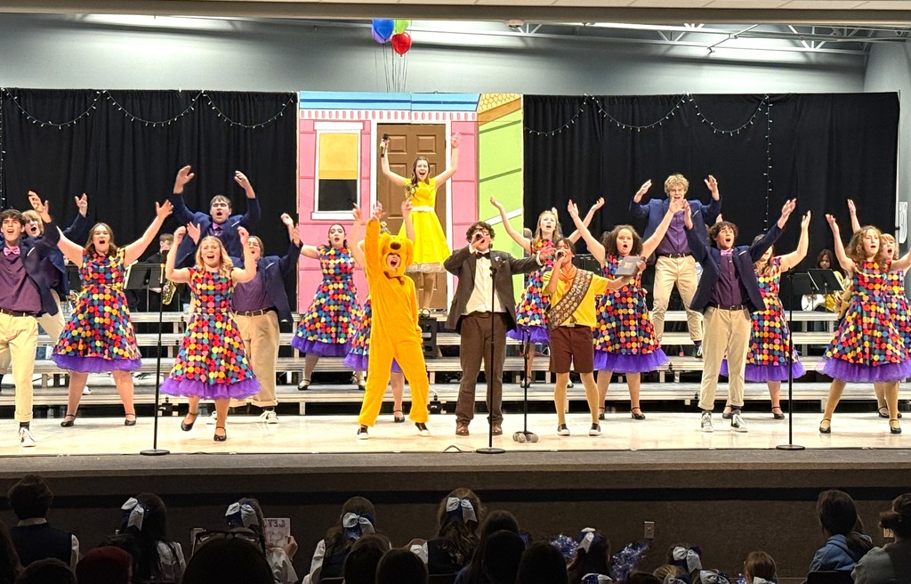 Cardinal Singers Show Choir performance at MES on 1/28/26