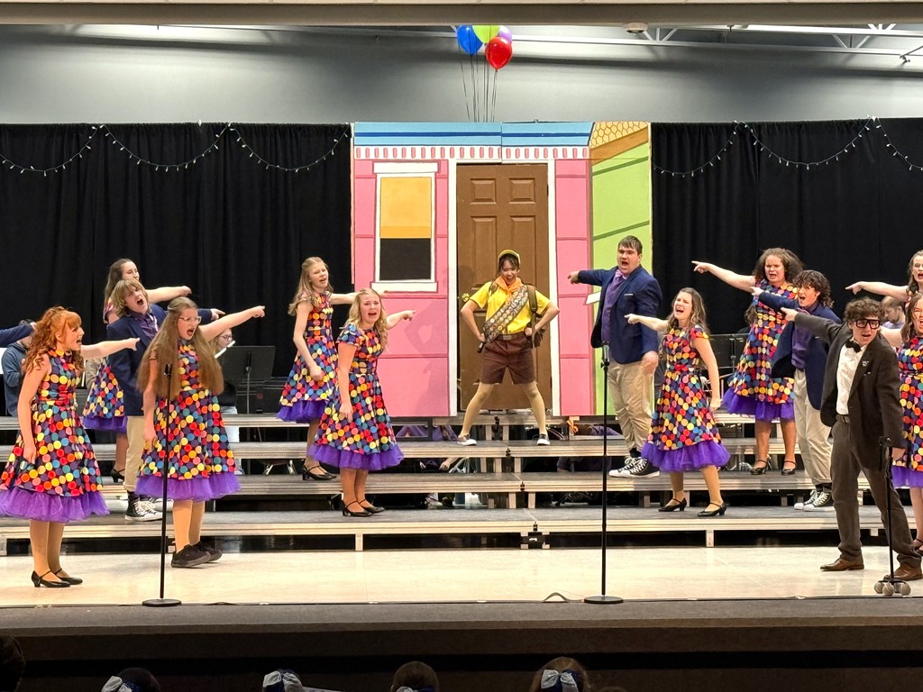 Cardinal Singers Show Choir performance at MES on 1/28/26
