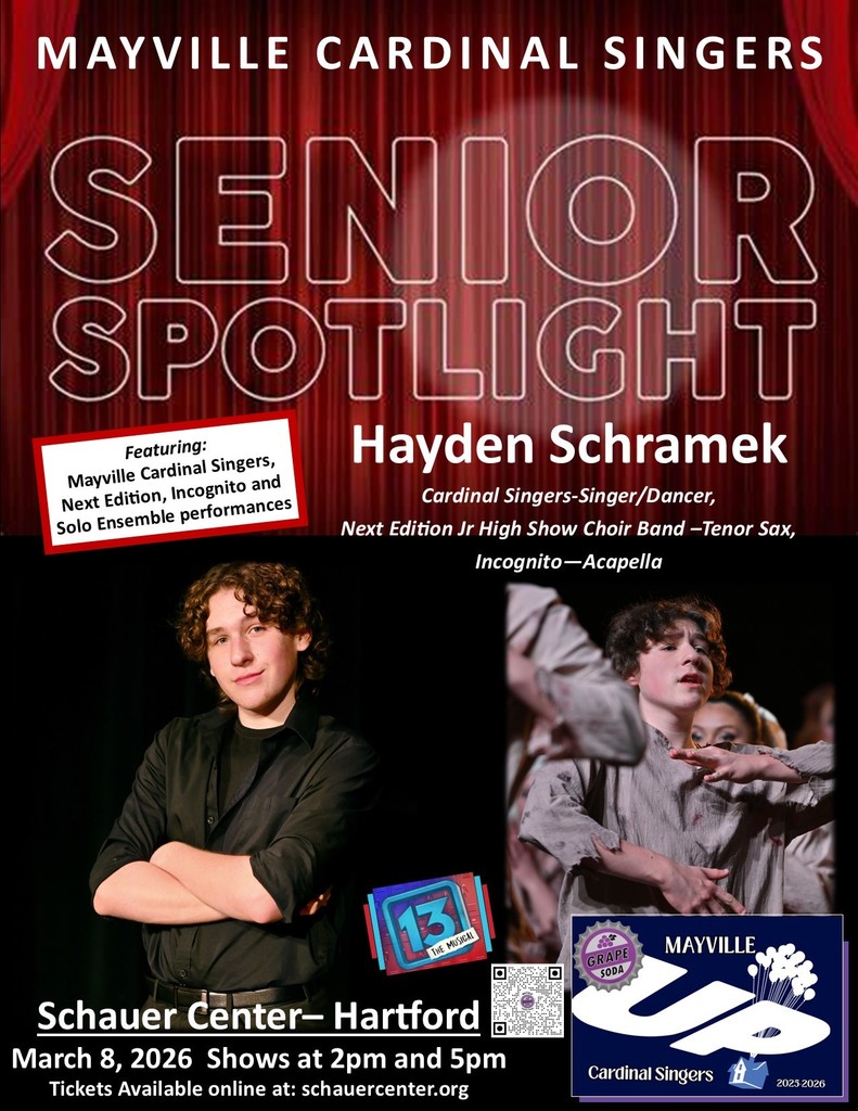 Time to celebrate our Seniors! Meet Hayden! #classof2026 #showchoir #mayvillecardinalsingers #mayvillecardinals #mayvilleschools #cardinalpride