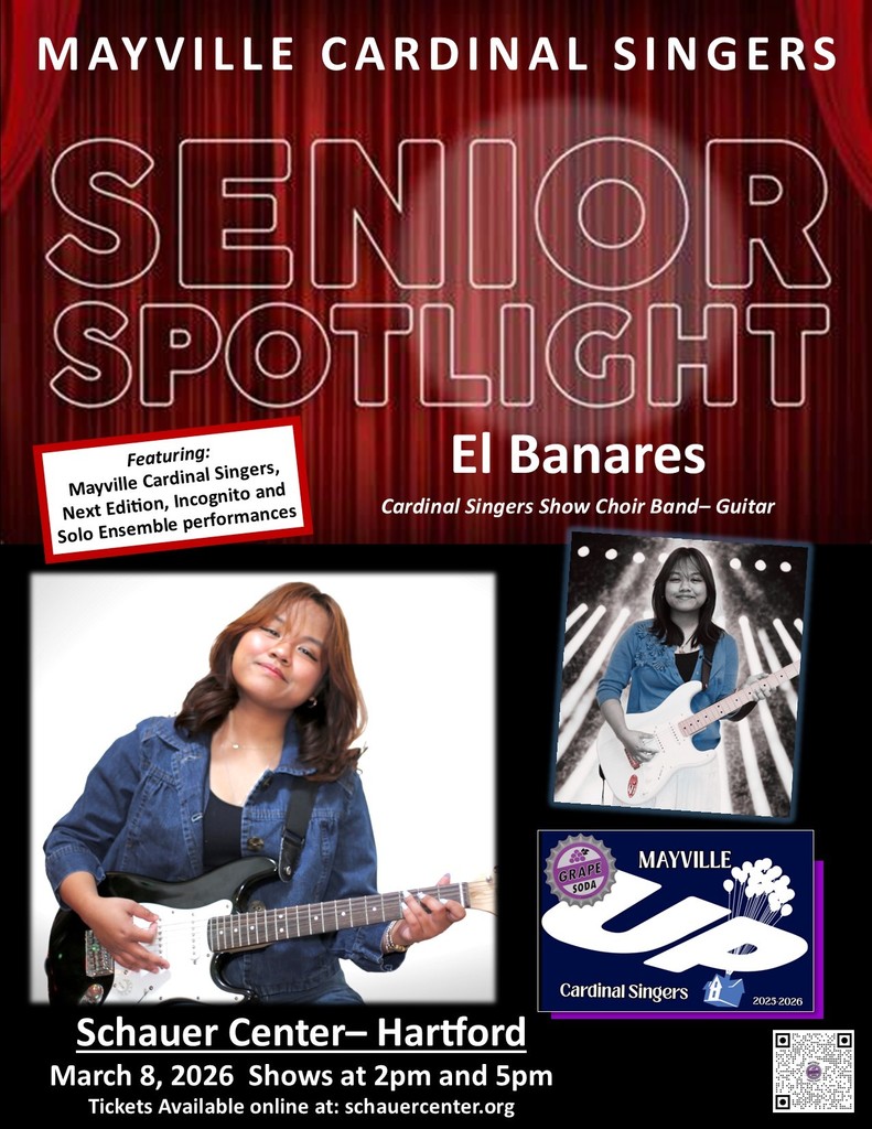 Time to celebrate our show choir and show choir band Class of 2026 Seniors! Meet El! #mayvillecardinals #mayvilleschools #cardinalpride