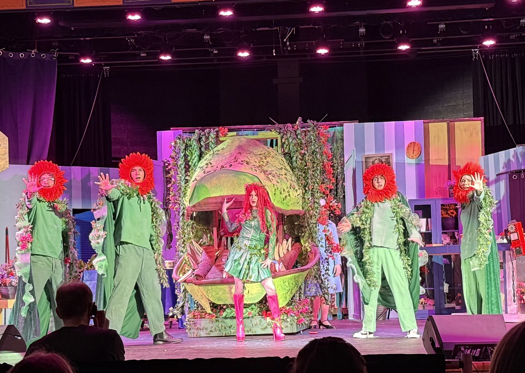Little Shop of Horrors photos from show ensemble performing