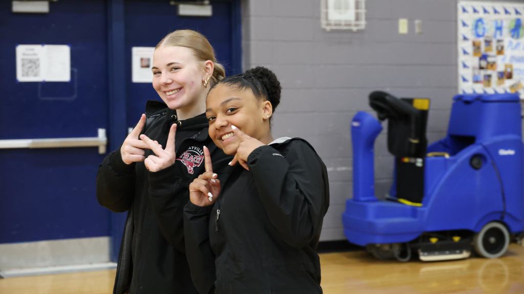 Watertown Indoor Track Meet in Watertown gym with Mayville Cardinal competitors running, relays, hurdles and high jump