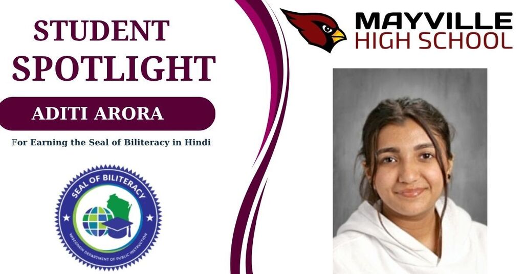 Seal of Biliteracy Student Spotlight with student photo