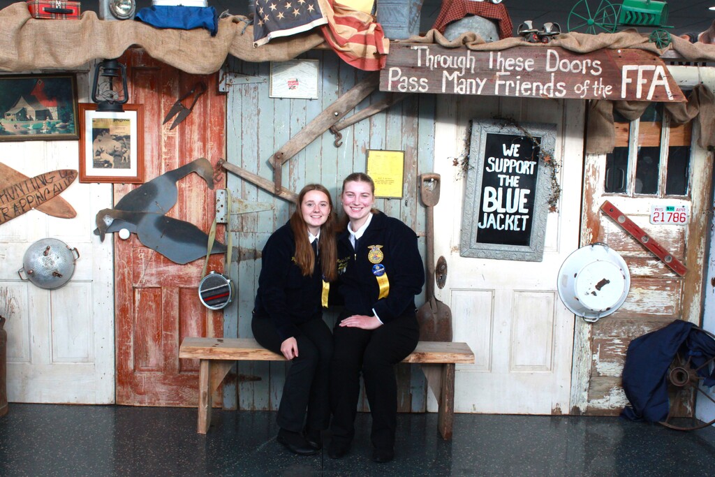 FFA students smiling at FFA State Convention in June