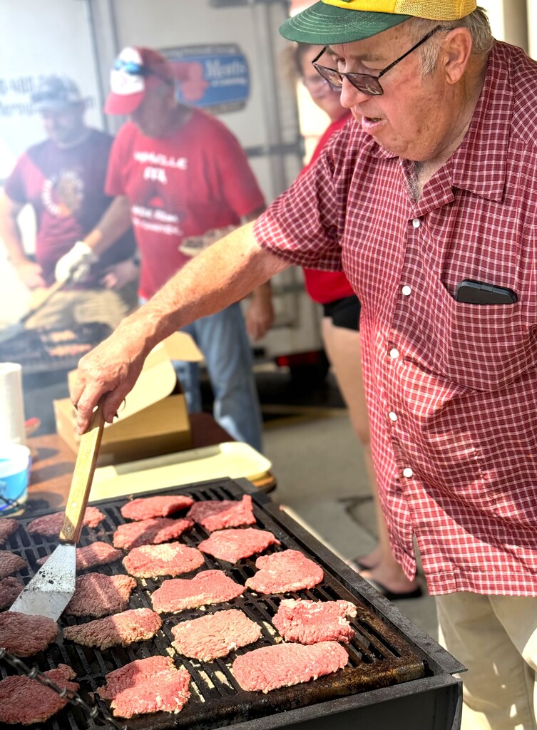 FFA Steak Fry with students serving