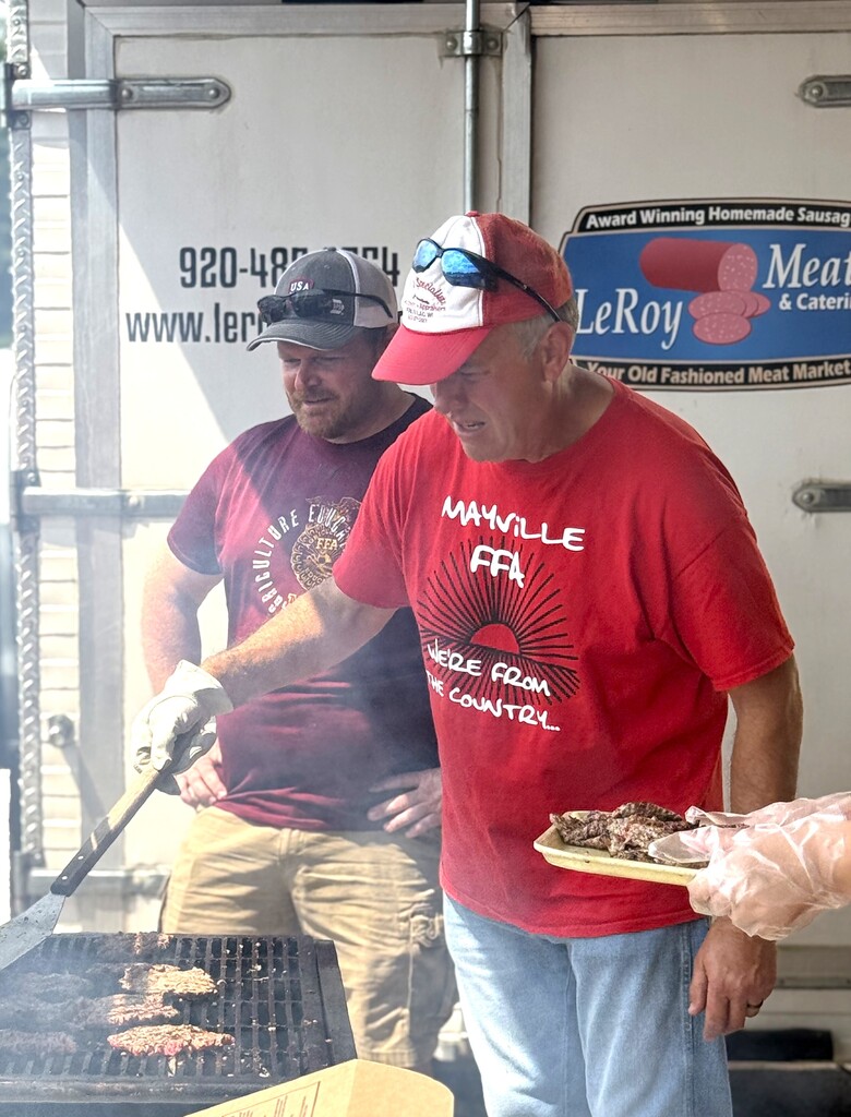 FFA Steak Fry with students serving