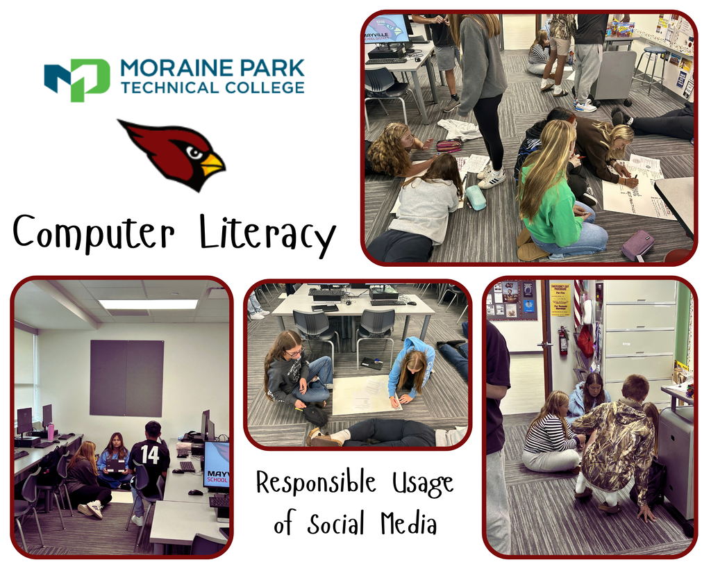 MHS Computer Literacy class photos ran through Moraine Park Technical College