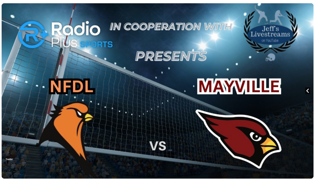 Mayville vs. NFDL Volleyball Jeff's Livestreams 10-01-26