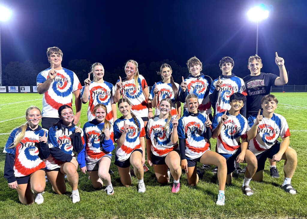 HOCO Powder Puff football action shots