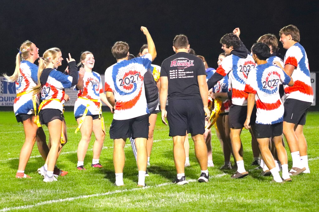HOCO Powder Puff football action shots