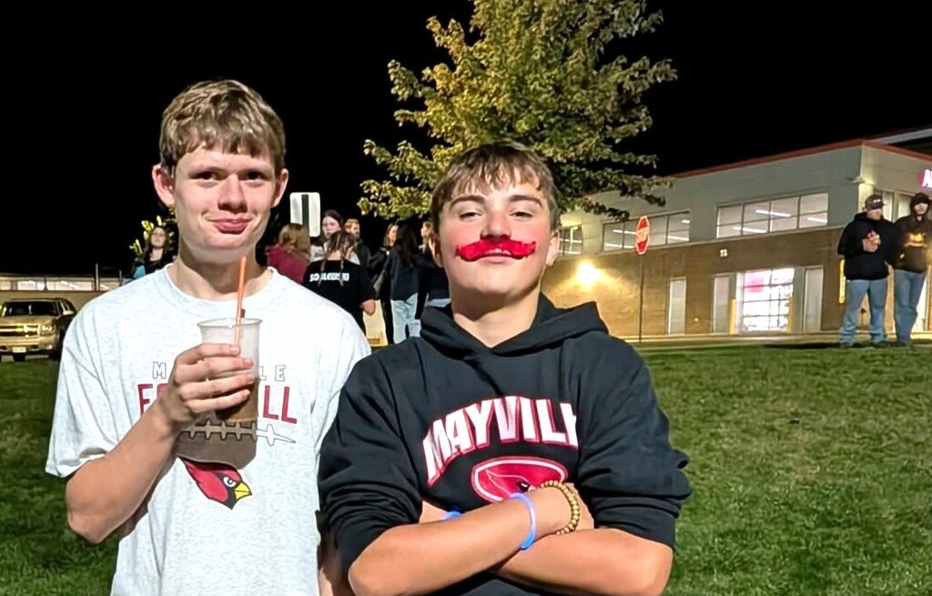 HOCO Bonfire 2026 students celebrating