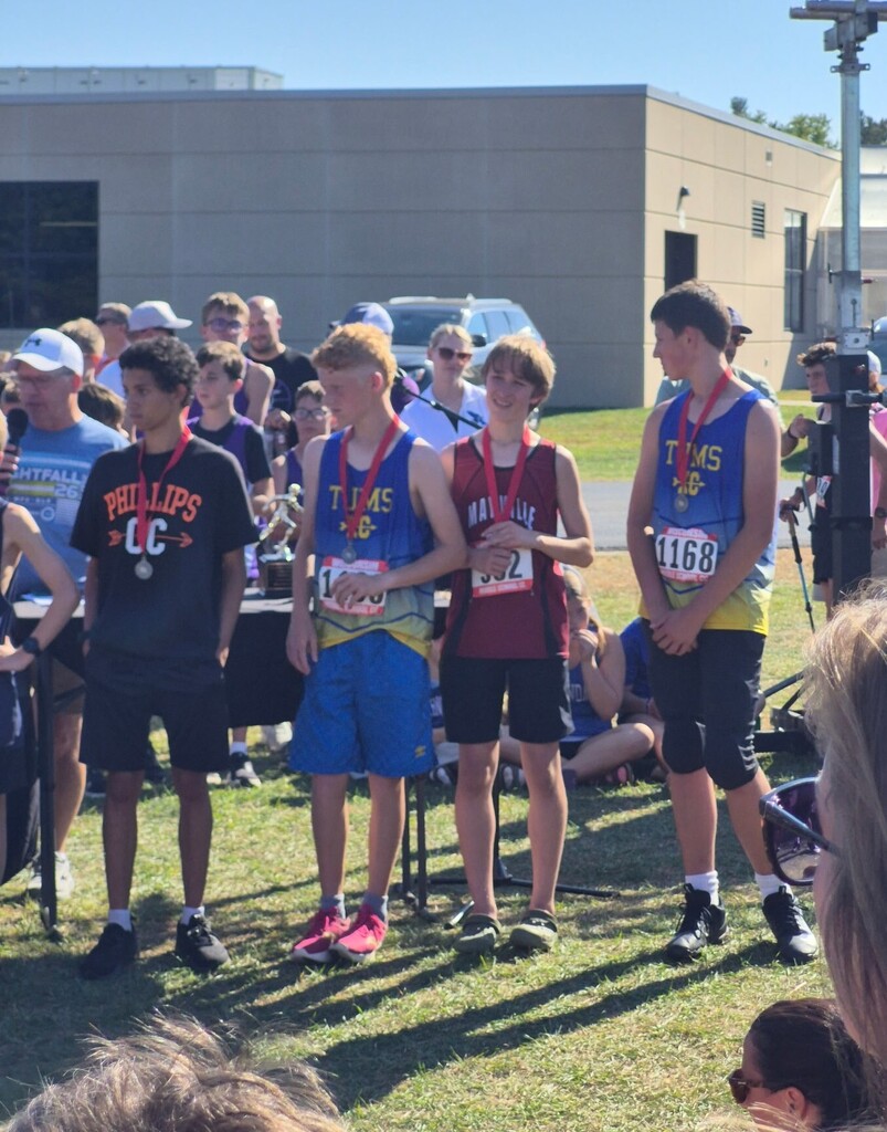 MHS Cross Country runners competing at Laconia and Weyauwega (Jr High) and at Campbellsport (High School)